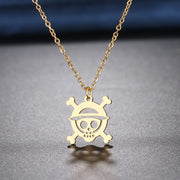 ⚓ Collier One Piece Jolly Roger – Édition Or & Argent 🏴‍☠️