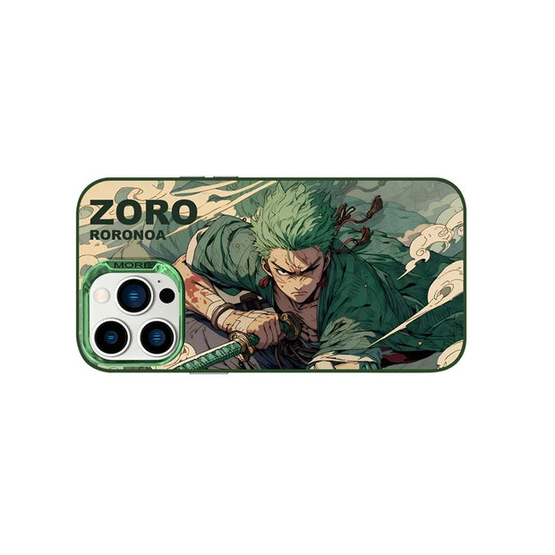 📱 Coque iPhone Zoro – Attaque Samurai - One Piece 🏴‍☠️