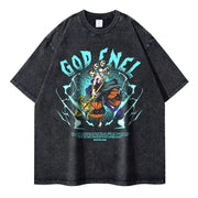 🏴‍☠️ T-shirt Oversize Enel – Le Dieu de la Foudre ⚡💙