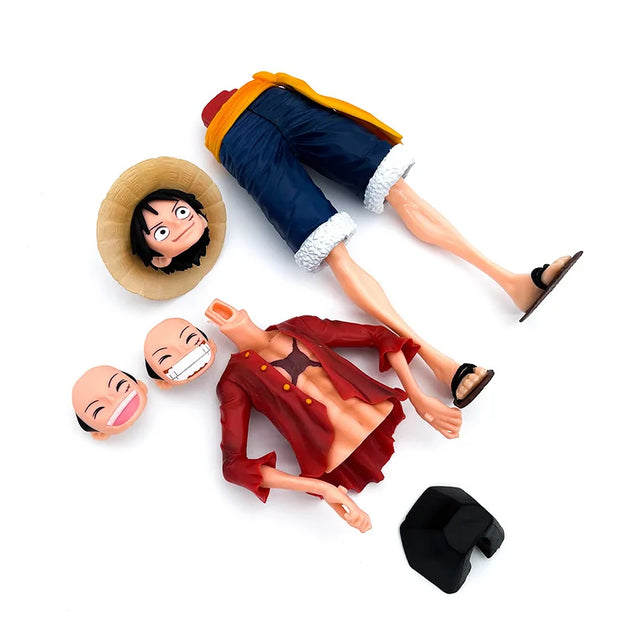 Figurine One Piece – Luffy – 3 Visages Interchangeables