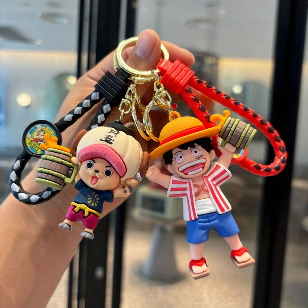 🗝️ Porte-clés One Piece – Équipage Mugiwara 🍖⚓ | 7 Modèles Disponibles