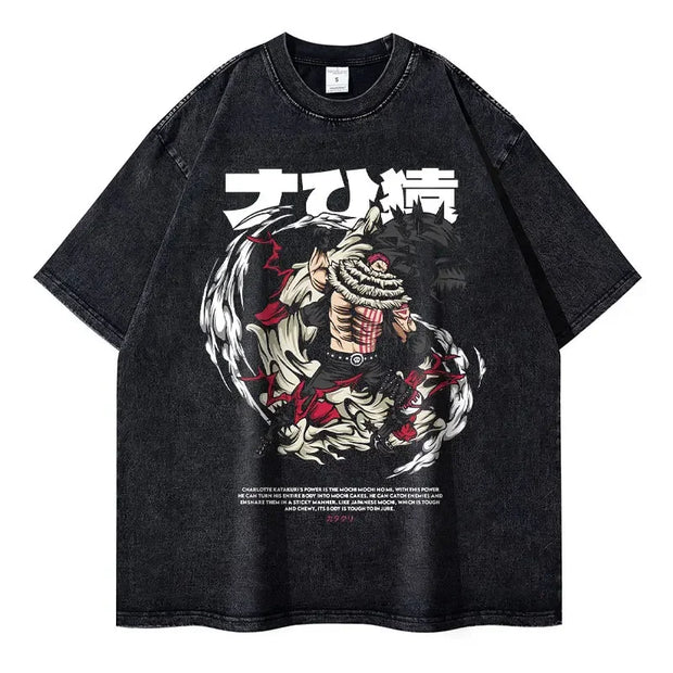 🔥 T-shirt Oversize Katakuri – L’Invincible Guerrier de Big Mom ! 🔥