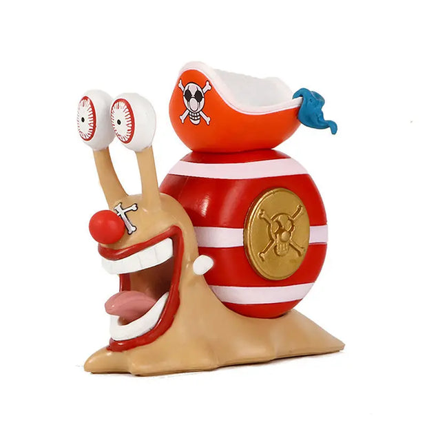 🏴‍☠️ Figurines Escargophones One Piece – Collection 8cm 🐌📞