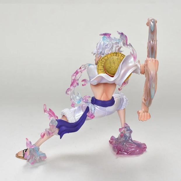 🏴‍☠️ Figurine Luffy Gear 5 – Pose Dynamique 19cm | Bras Articulé