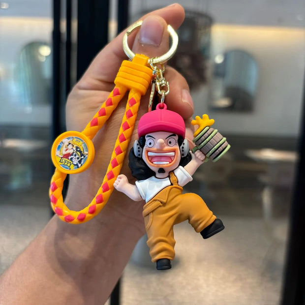 🗝️ Porte-clés One Piece – Équipage Mugiwara 🍖⚓ | 7 Modèles Disponibles