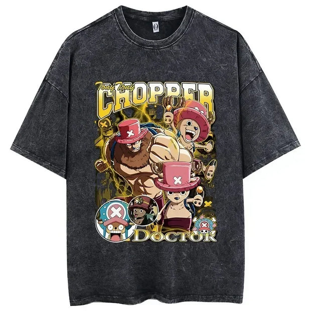 🏴‍☠️ T-Shirt One Piece Chopper – Évolution & Puissance ⚡👊