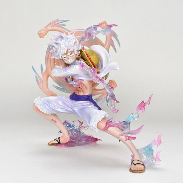 🏴‍☠️ Figurine Luffy Gear 5 – Pose Dynamique 19cm | Bras Articulé