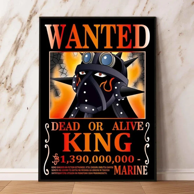 📜 Poster Wanted King – Prime de 1,39 Milliard de Berrys ! 🔥🏴‍☠️