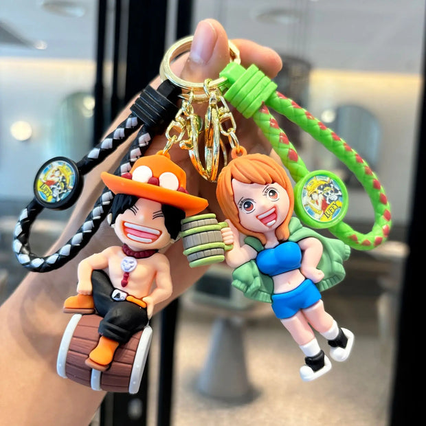 🗝️ Porte-clés One Piece – Équipage Mugiwara 🍖⚓ | 7 Modèles Disponibles