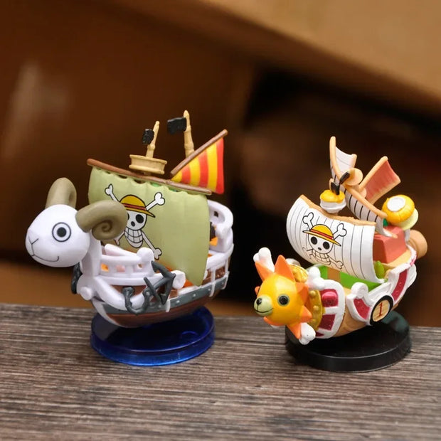 🚢 Mini Figurines One Piece – Vogue Merry & Thousand Sunny 🏴‍☠️