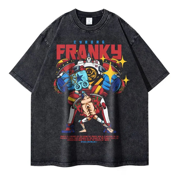 💥 T-shirt Oversize Franky – Le Cyborg Charismatique ! 🤖💥