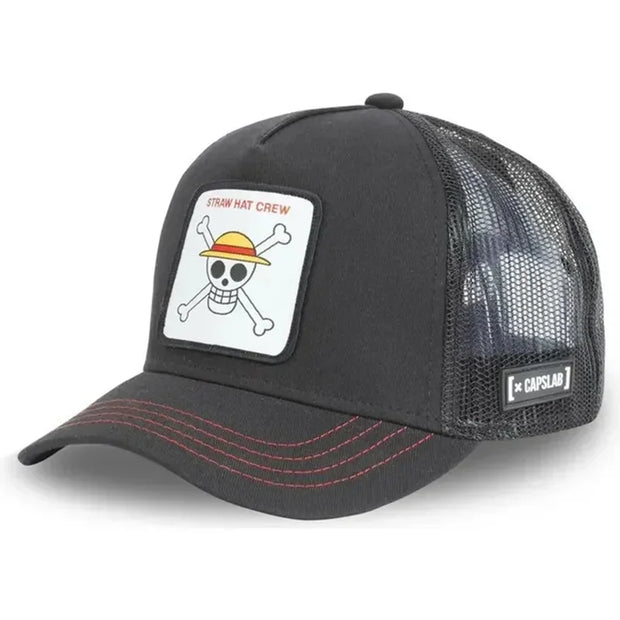 🏴‍☠️ Casquette One Piece - Straw Hat Crew 🔥