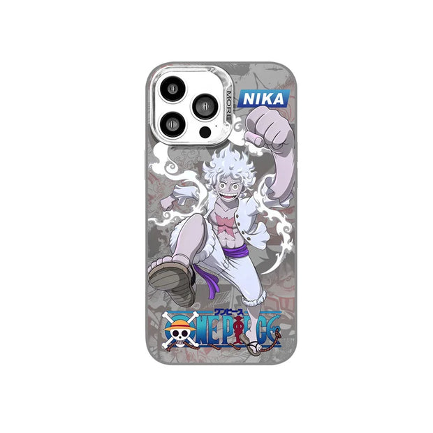 📱 Coque iPhone Gear 5 Luffy – Style Nika - One Piece 🏴‍☠️