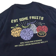 🏴‍☠️ T-Shirt One Piece "Eat Some Fruits" – 100% Coton 🍇🔥