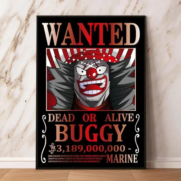 🏴‍☠️ Poster Wanted Buggy – Prime de 3,189,000,000 💰