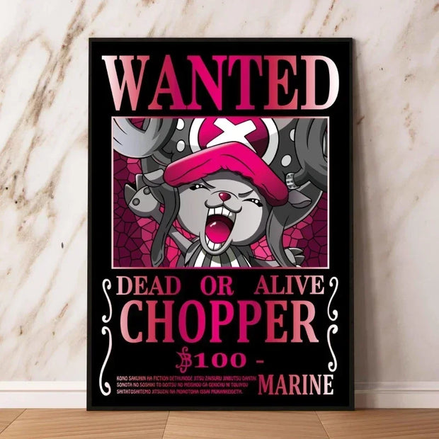 🏴‍☠️ Poster Wanted Chopper – Prime de 100 💰