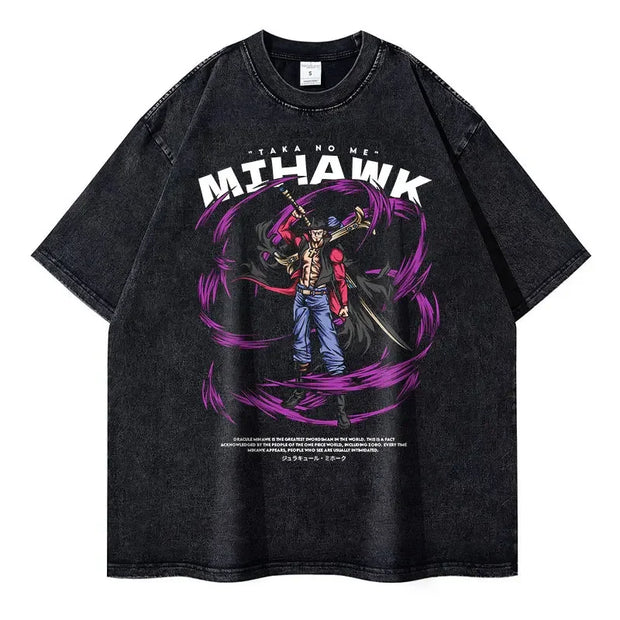 ⚔️ T-shirt Oversize Dracule Mihawk – L'Œil de Faucon ! ⚔️