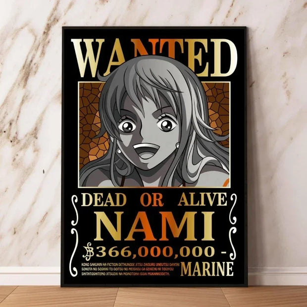 🏴‍☠️ Poster Wanted Nami – Prime de 366,000,000 💰