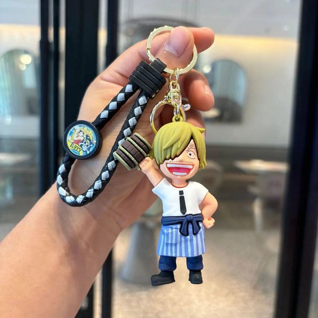 🗝️ Porte-clés One Piece – Équipage Mugiwara 🍖⚓ | 7 Modèles Disponibles