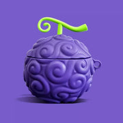 🌀 Coque AirPods One Piece 🍇🍊 - Fruits du Démon (Gomu Gomu & Mera Mera) 🏴‍☠️