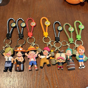 🗝️ Porte-clés One Piece – Équipage Mugiwara 🍖⚓ | 7 Modèles Disponibles