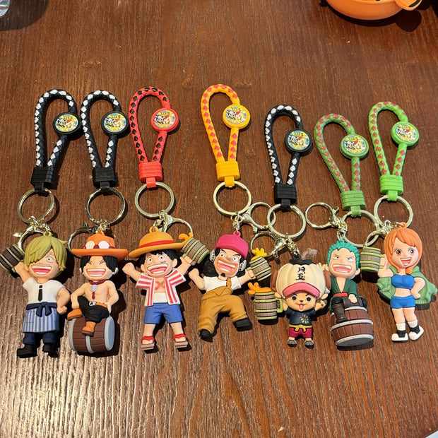 🗝️ Porte-clés One Piece – Équipage Mugiwara 🍖⚓ | 7 Modèles Disponibles