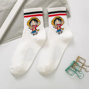 🧦 Chaussettes One Piece – Modèles Luffy, Chopper & Crew (Unisex) 🏴‍☠️