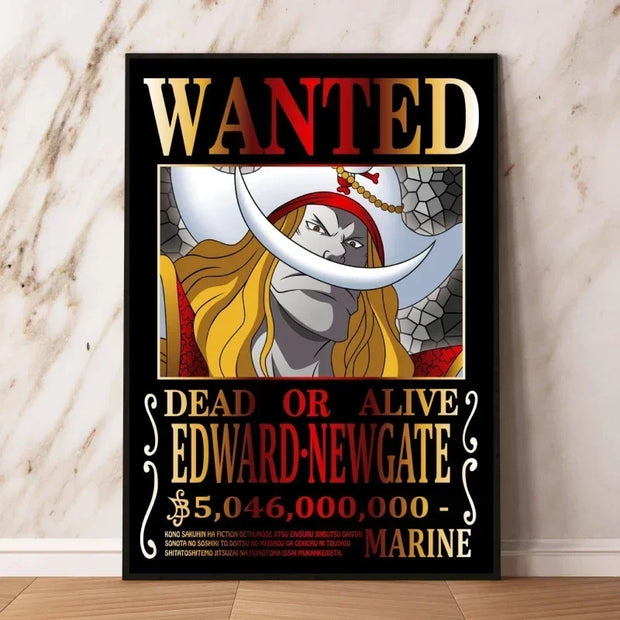 🏴‍☠️ Poster One Piece - WANTED Edward Newgate (Barbe Blanche) 💥