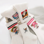 🧦 Chaussettes One Piece – Modèles Luffy, Chopper & Crew (Unisex) 🏴‍☠️