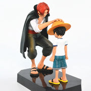 Figurine One Piece – Luffy Enfant & Shanks – Transmission du Chapeau de Paille