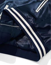 🧥 Veste Brodée One Piece Wano – Zoro, Sanji & Luffy | Style Japonais 🏴‍☠️
