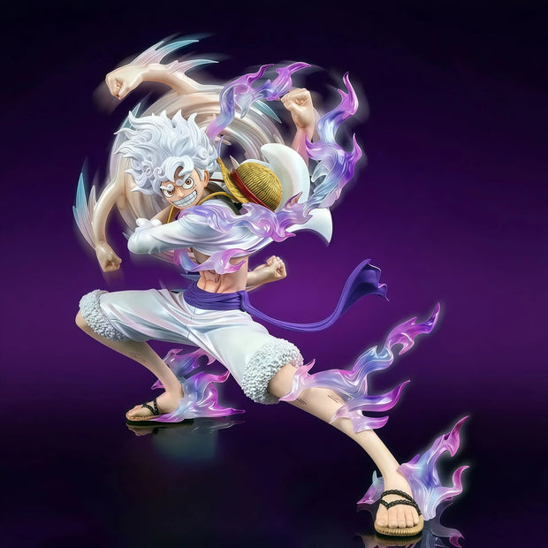 🏴‍☠️ Figurine Luffy Gear 5 – Pose Dynamique 19cm | Bras Articulé