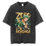 🏴‍☠️ T-shirt Oversize Roronoa Zoro – La Légende du Santoryu ⚔️🌪️