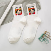 🧦 Chaussettes One Piece – Modèles Luffy, Chopper & Crew (Unisex) 🏴‍☠️