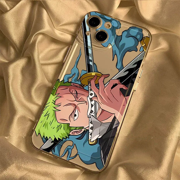 🗡️ Coque Transparente Zoro – One Piece ⚔️