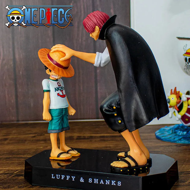 Figurine One Piece – Luffy Enfant & Shanks – Transmission du Chapeau de Paille