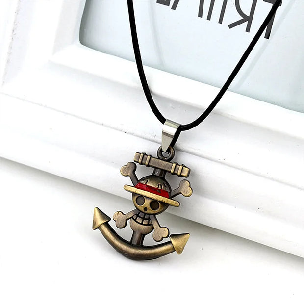 ⚓ Collier One Piece - Jolly Roger & Ancre  🏴‍☠️