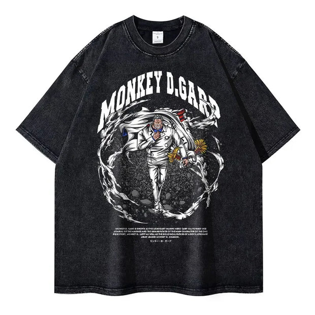 🔥 T-shirt Oversize Monkey D. Garp – La Légende de la Marine ! 🔥
