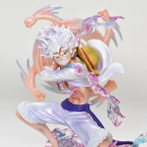 🏴‍☠️ Figurine Luffy Gear 5 – Pose Dynamique 19cm | Bras Articulé