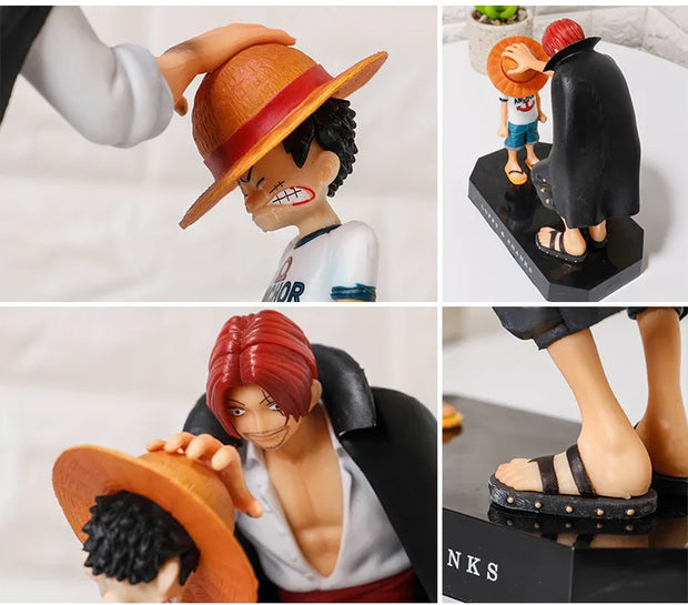 Figurine One Piece – Luffy Enfant & Shanks – Transmission du Chapeau de Paille