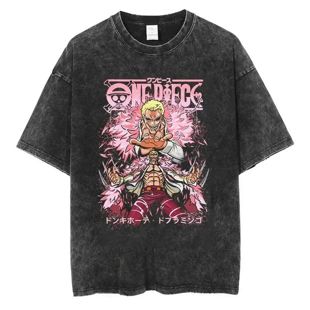 🕶️ T-Shirt One Piece Doflamingo – Charisme et Puissance ⚡👑