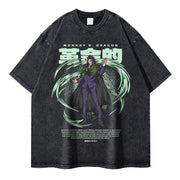 🏴‍☠️ T-shirt Oversize Monkey D. Dragon – Le Révolutionnaire de Légende 🌪️🖤
