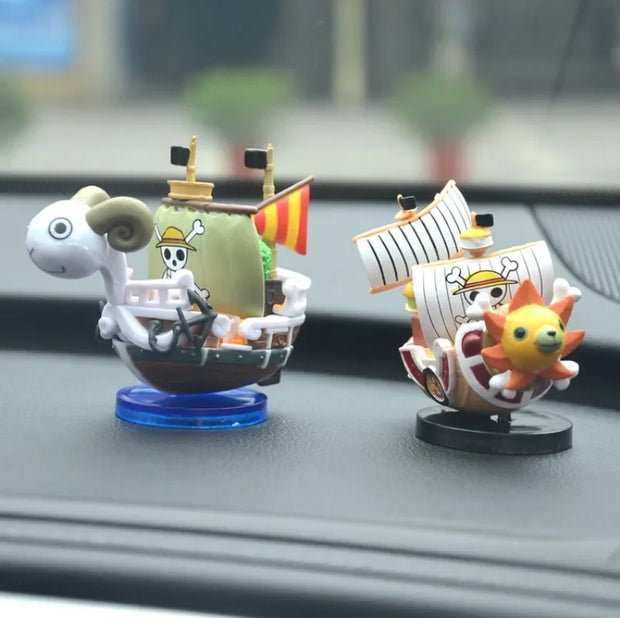 🚢 Mini Figurines One Piece – Vogue Merry & Thousand Sunny 🏴‍☠️