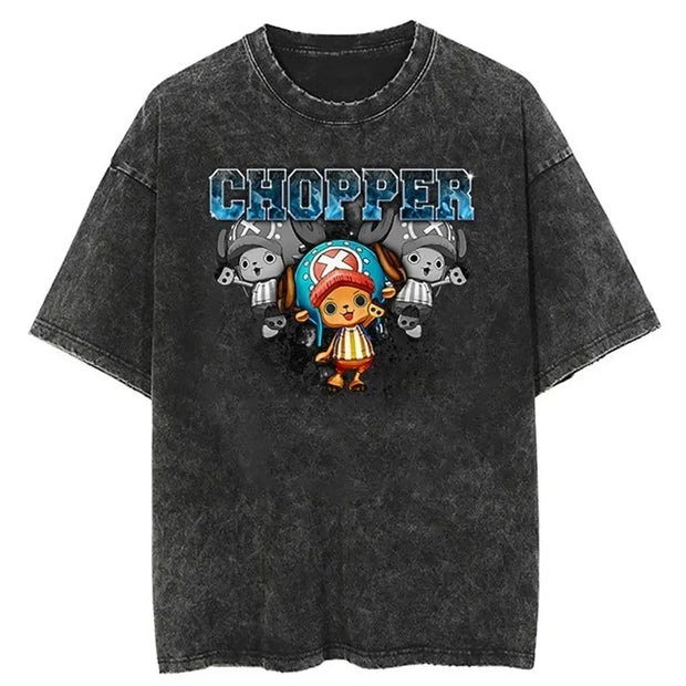 🏴‍☠️ T-shirt One Piece Chopper – Style Vintage 🔥