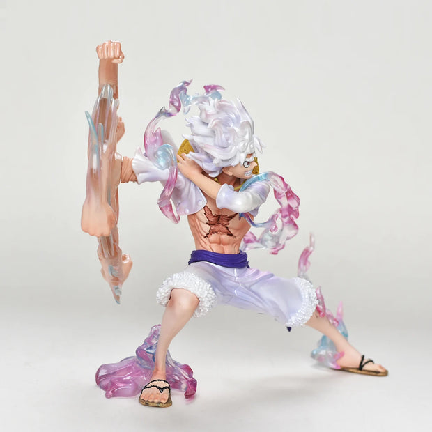 🏴‍☠️ Figurine Luffy Gear 5 – Pose Dynamique 19cm | Bras Articulé