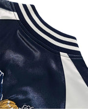 🧥 Veste Brodée One Piece Wano – Zoro, Sanji & Luffy | Style Japonais 🏴‍☠️