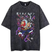🏴‍☠️ T-Shirt One Piece Luffy Gear 5 Snakeman – Style Vintage & 100% Coton 🔥🐍