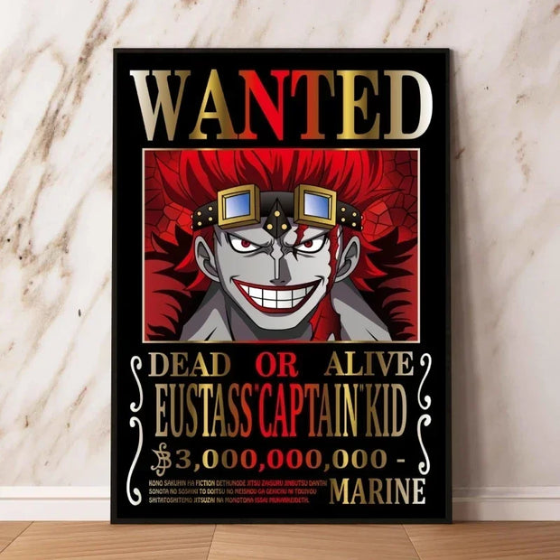 🏴‍☠️ Poster Wanted Eustass Kid – Prime de 3,000,000,000 💰