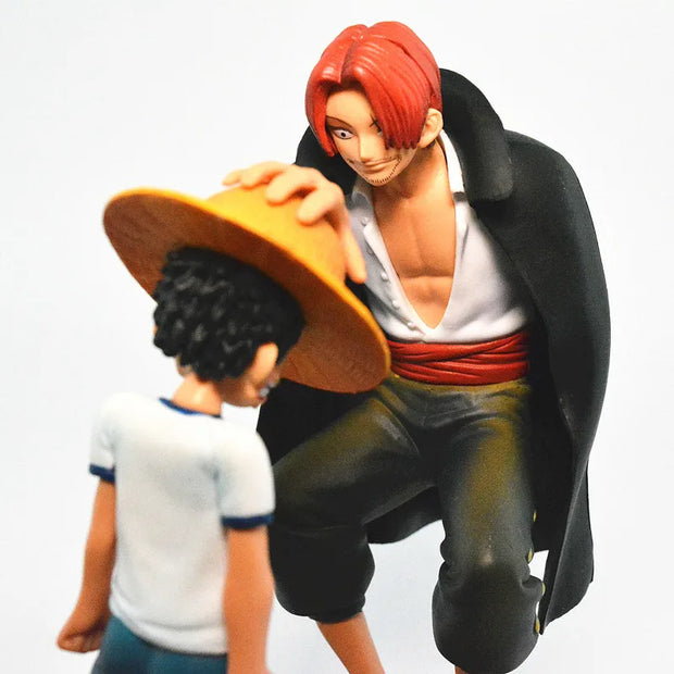 Figurine One Piece – Luffy Enfant & Shanks – Transmission du Chapeau de Paille